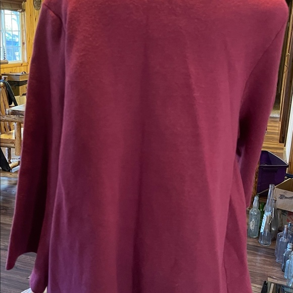 Vintage 90s Basic Editions Maroon Sweater Jacket - Picture 3 of 6